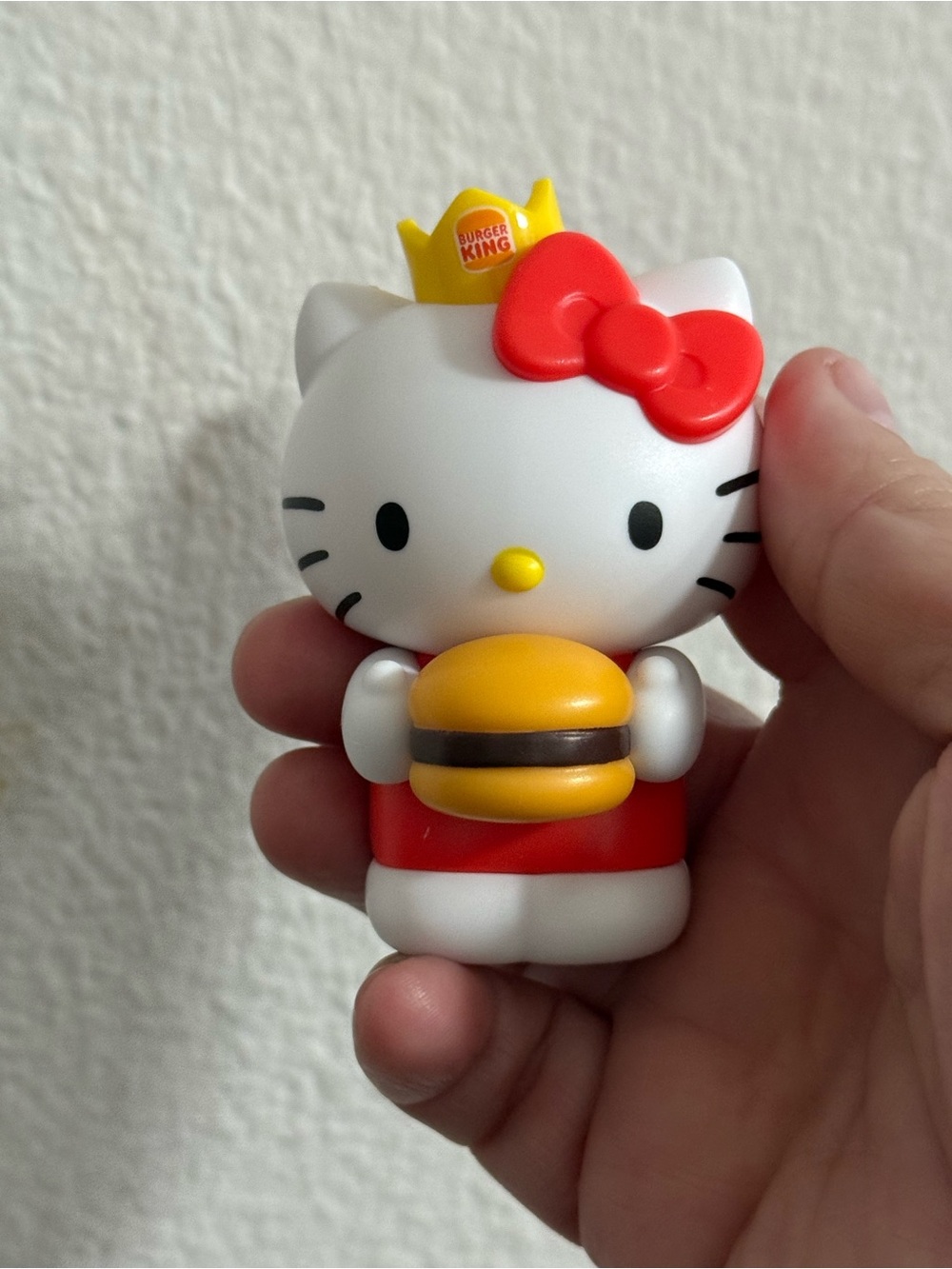 Hello Kitty x Burger King Yellow & Red Collectible Toy Figure